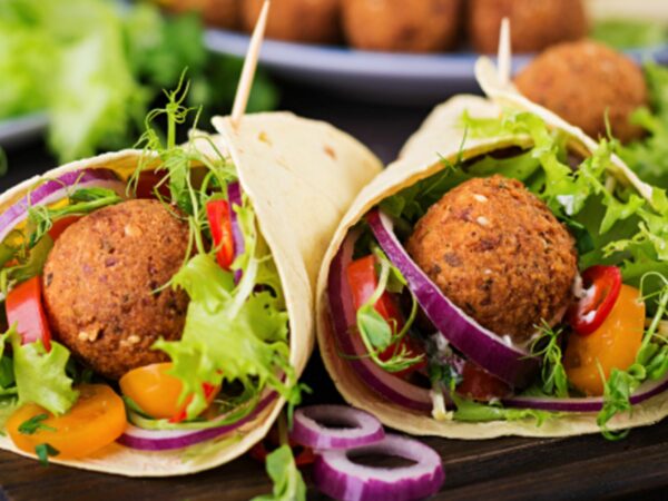 chickpea falafel wraps