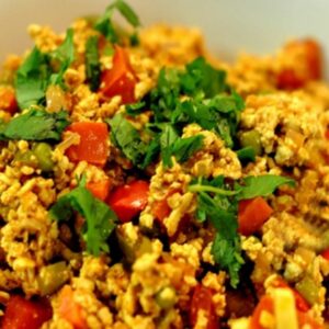 zero oil tofu scrambled