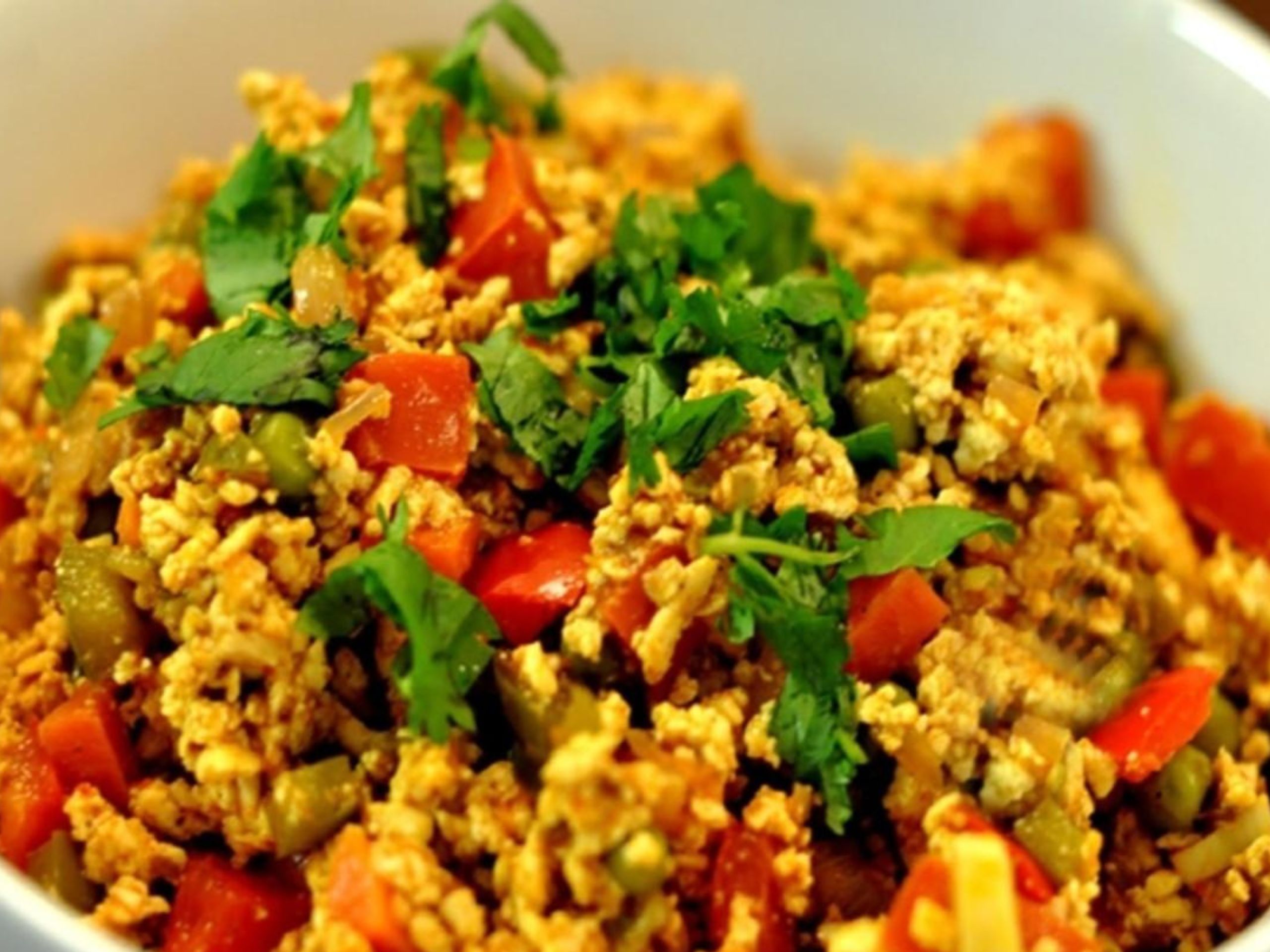 zero oil tofu scrambled
